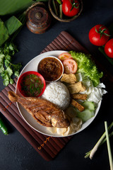 traditional indonesian tilapia rice