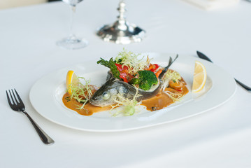 fish with vegetables