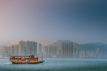 Boat, Victoria Harbour, Hong Kong