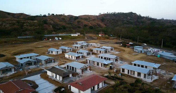 Drone of village in Las Tablas
