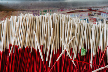 Set of eastern incense sticks