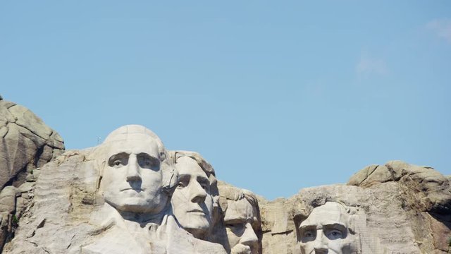 View of Mount Rushmore National Memorial South Dakota USA