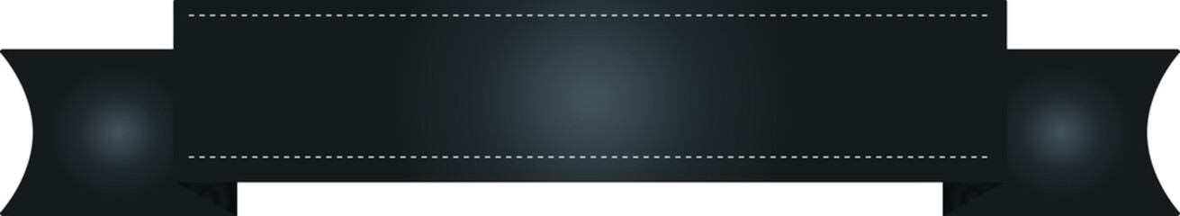 Christmas Black title ribbon