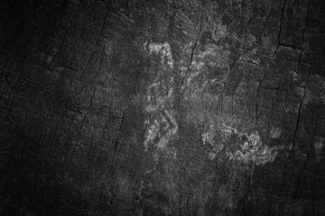 Crack black wood texture background