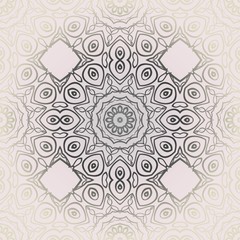 color seamless lace pattern with abstract geometric flower. Stylish fashion design background for invitation card. illustration.