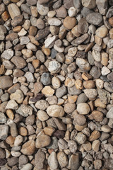 beautiful multi-colored pebbles on the sea, rest