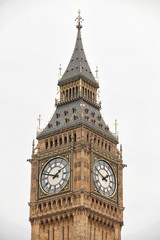 Fototapeta na wymiar Elizabeth Tower and clock, commonly referred to as Big Ben