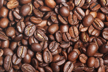 Coffee beans texture