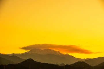 石鎚山　冬の始まり