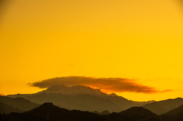 石鎚山　冬の始まり