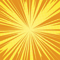 sun rays pop art retro background