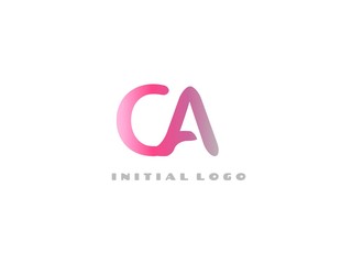 CA Initial Logo for your startup venture