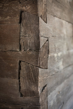 Wood jointing at an old house