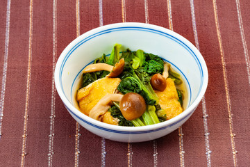 和食　小松菜と油揚げのさっと煮