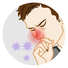 Rhinitis - Physical disease Circular clip art, Adults man