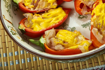 Cheesy Bacon Stuffed Mini Peppers