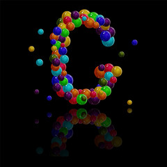 Letter G. Alphabet. Vector.