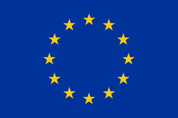 National flag of Europe. Background  with flag of Europe.