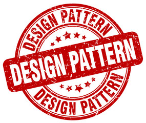 design pattern red grunge stamp