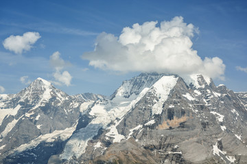 The most iconic peak of Bernese Alps, Mount Jungfrau
