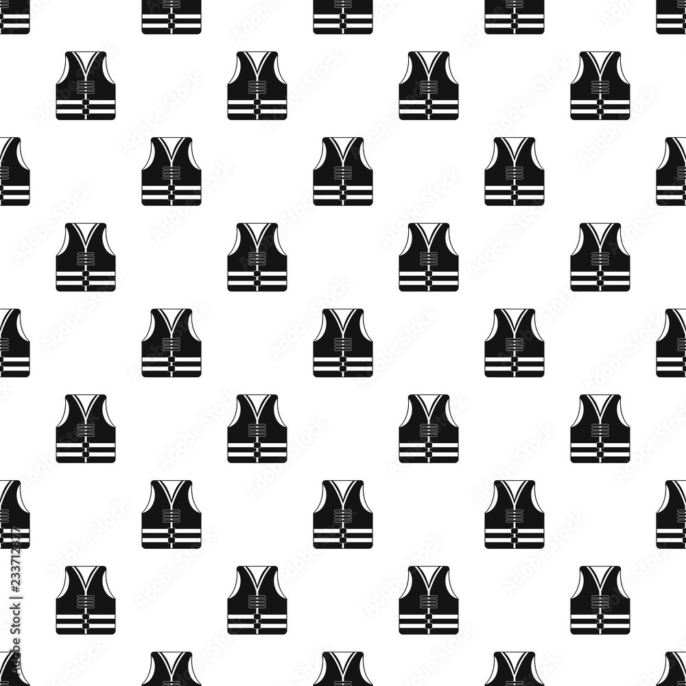 Poster rescue vest pattern seamless vector repeat geometric for any web design