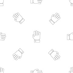 All finger pattern seamless vector repeat geometric for any web design