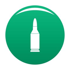 Bullet icon. Simple illustration of bullet vector icon for any design green