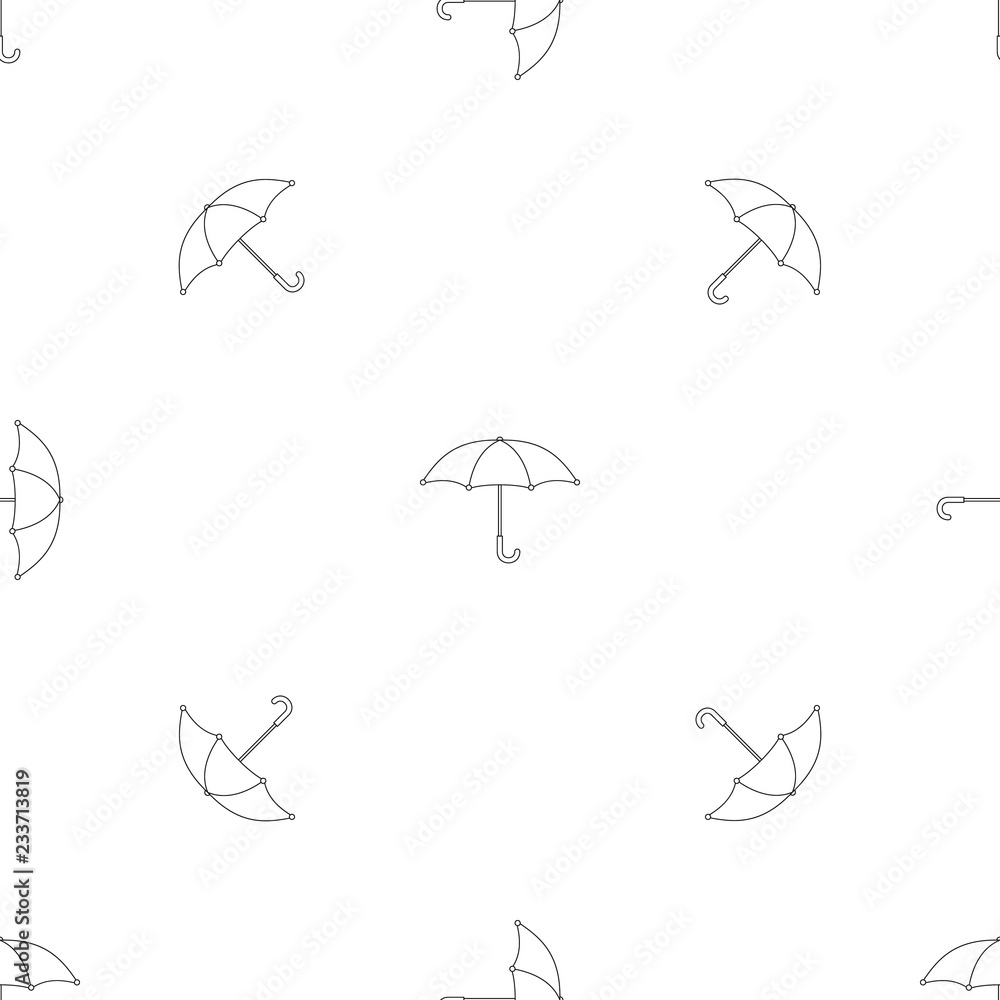 Poster umbrella pattern seamless vector repeat geometric for any web design