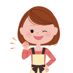 女性　笑顔　やる気