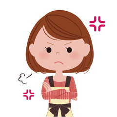 女性　怒り