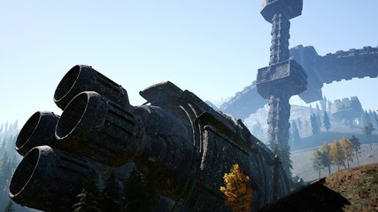 UFO crashed in the forest © icetray