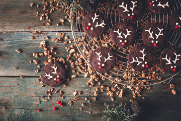 Biscuit Rennes au Chocolat pour Noël