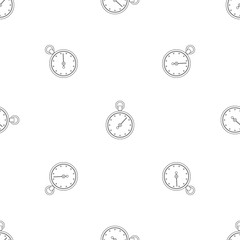 Stopwatch pattern seamless vector repeat geometric for any web design