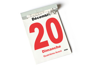 20. décembre 2020 Quatrième Avent