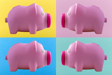 pink piggy bank