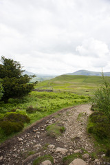 Hiking trail at Barrow Fell