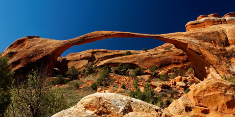 Landscape Arch, Arches national park, Utah, USA - 233716435