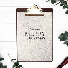 Christmas holiday greeting design mockup