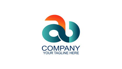 Letter A logo design template with infinity logo, modern style