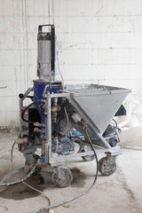 Plastering machine for house plastering walls. Electric Spray Plaster Machine. Automatic cement...