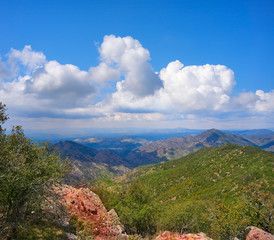 Espadan Sierra peak in Castellon Spain