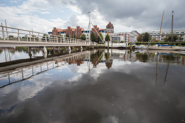 Blick auf Greifswald