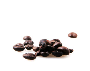Coffee Beans Isolated On White