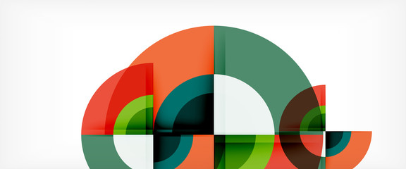 Circle abstract background, geometric modern design template