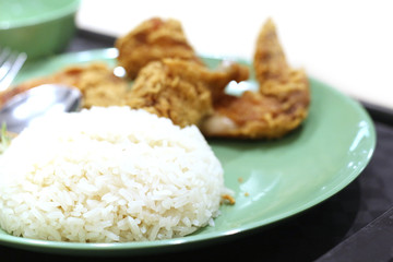 rice with chicken fried