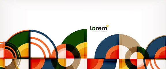 Fototapeta premium Vector abstract colorful circles background