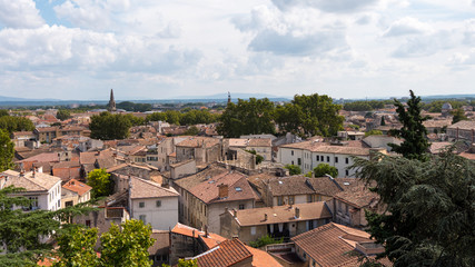 Cityscape of Avignon in France.