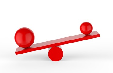 Balanced Balls, 3D Illustration