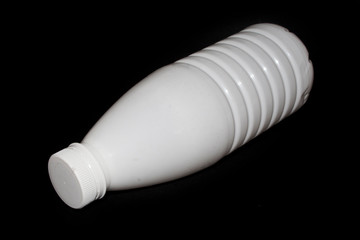 bottle isolated on black background