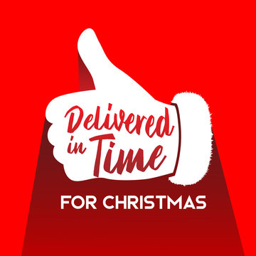 Delivered In Time For Christmas Santa Thumbs Up